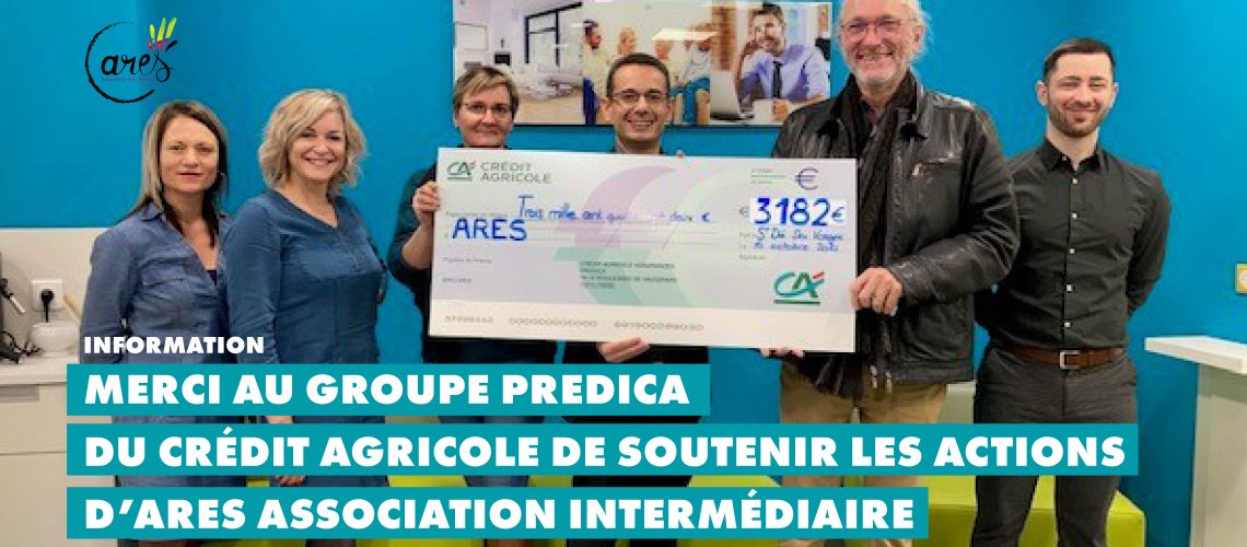 Le groupe PREDICA du Crédit Agricole soutient nos actions